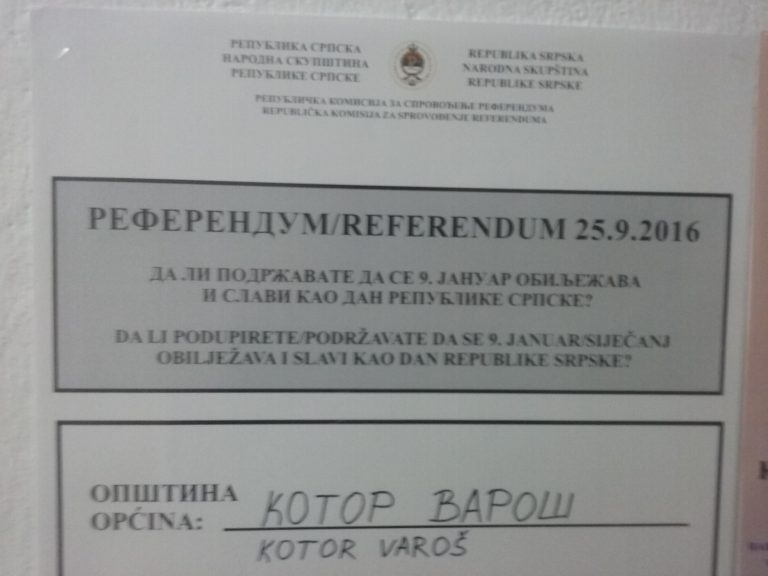 Završen referendum, zatvorena sva biračka mjesta