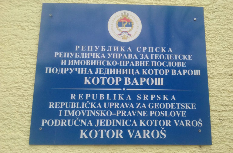 Javni poziv Republičke geodetske uprave za kupovinu objekta u Kotor Varošu